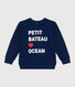 Felpa in cotone con stampa bambino unisex