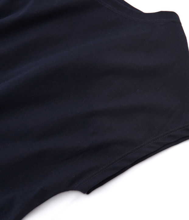 T-shirt manica corta in cotone Sea Island donna blu