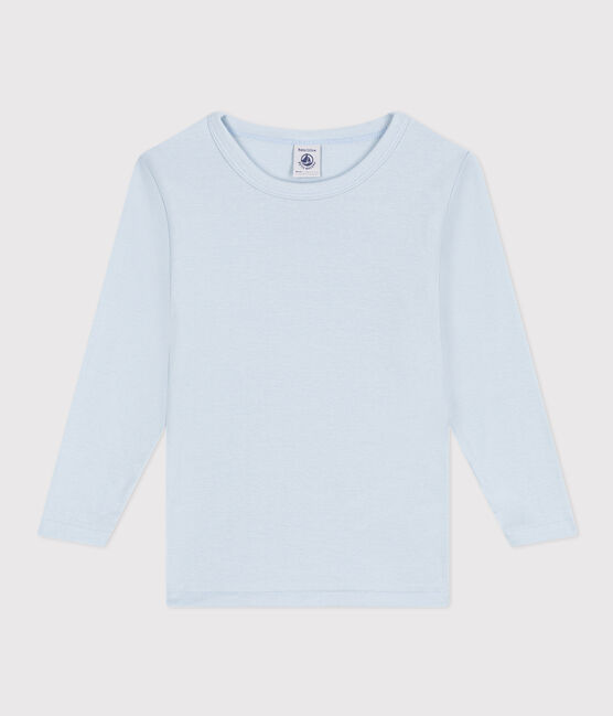 T-shirt a maniche lunghe in cotone blu GOMME