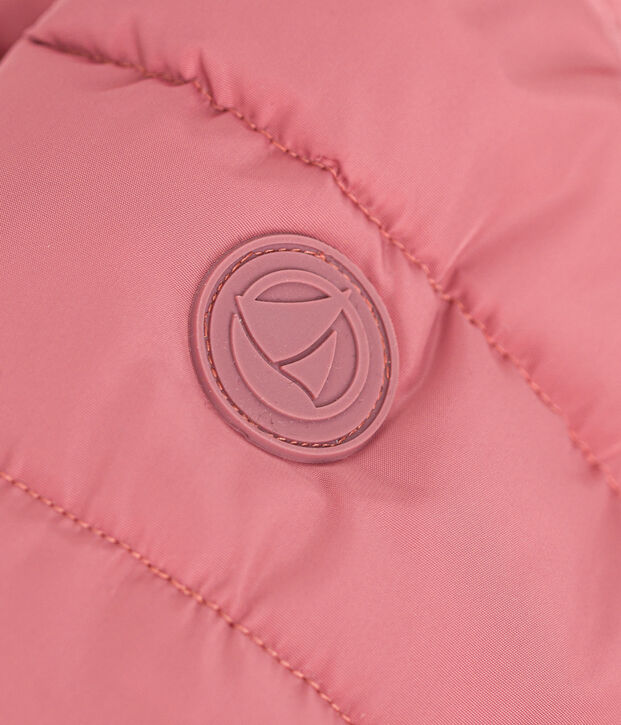 Piumino foderato in pile per beb&egrave; rosa