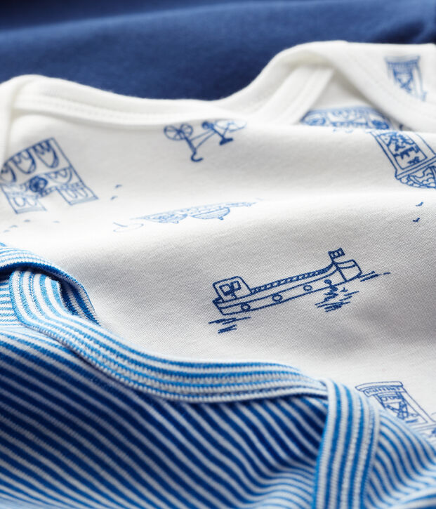 Confezione da 3 body a manica lunga beb&egrave; maschio multicolore