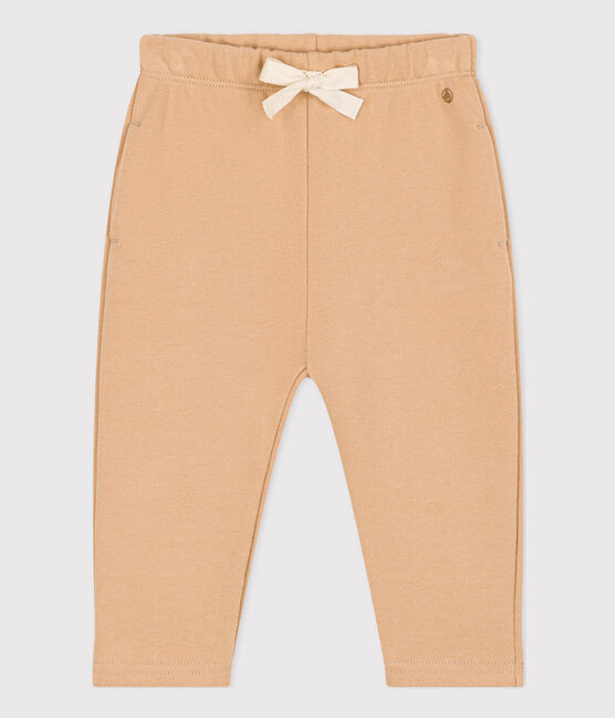 Pantaloni in tessuto felpato per bebè beige TOURONE