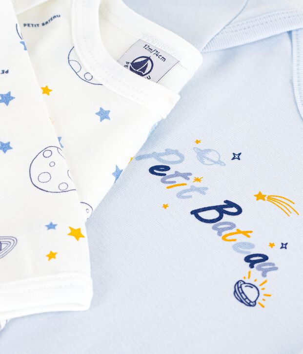 Lot de 2 bodies manches longues en coton. multicolore