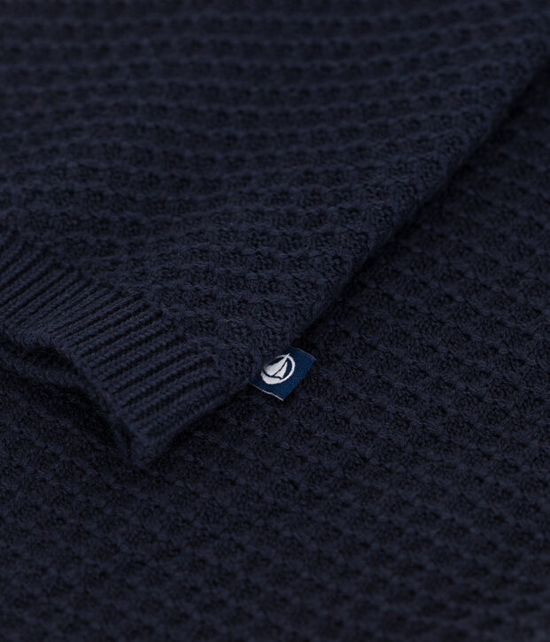 Cardigan in cotone bambina blu