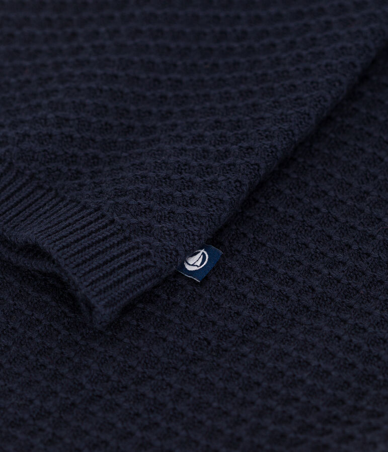 Cardigan in cotone bambina blu