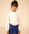 Blusa in garza di cotone bambina ecru AVALANCHE