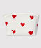 Astuccio cuore rosso bebè in cotone bianco MARSHMALLOW/rosso TERKUIT