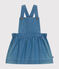 Abito smanicato in denim leggero per bebè blu DENIM CLAIR