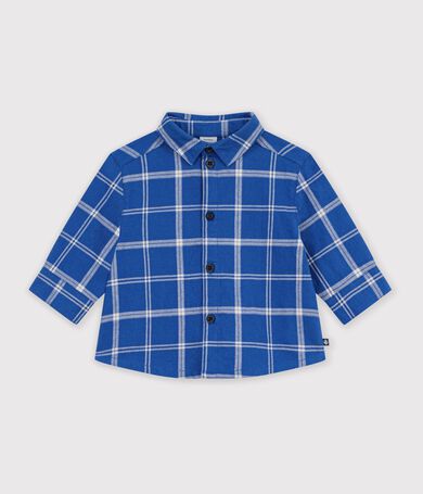 Camicia in flanella a quadri neonato