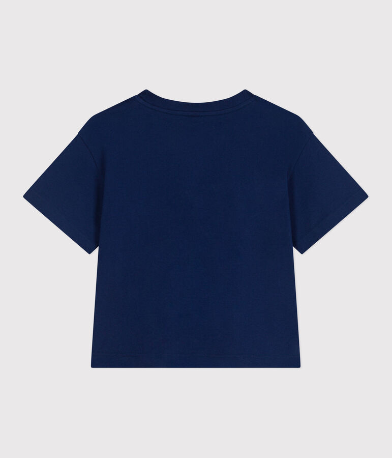 T-shirt Le Boxy in cotone donna blu
