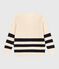 Cardigan in cotone a righe donna bianco AVALANCHE/blu SMOKING