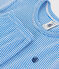 Pigiama bambino in cotone a righe DELPHINIUM/ MARSHMALLOW