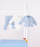 Set 3 pezzi con orso stampato e body con colletto ricamato neonato blu ADRIATIC/ MULTICO