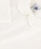 T-shirt maniche lunghe in cotone bambina bianco MARSHMALLOW