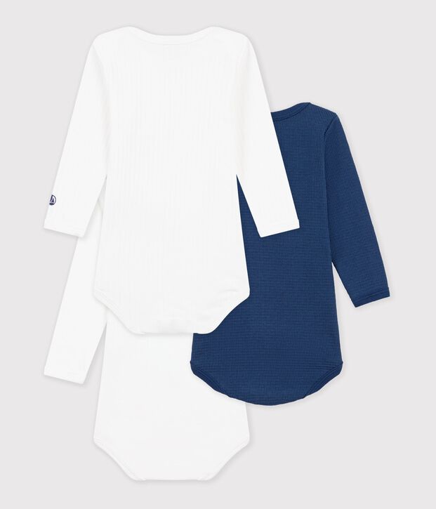 Lot de bodies manches longues en coton multicolore