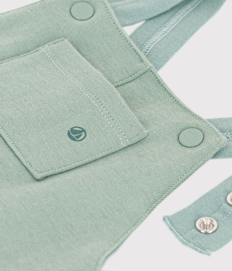 Salopette lunga in jersey spesso per beb&egrave; verde PAUL