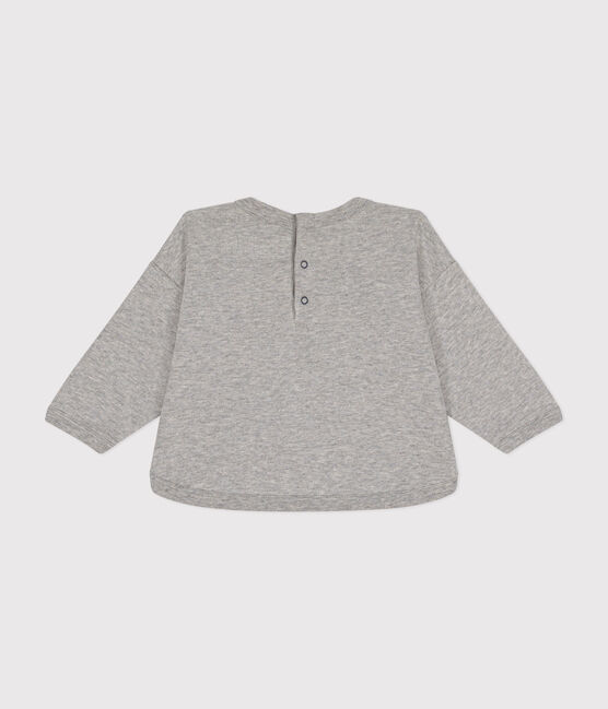 Maglia Monsieur Madame in tessuto felpato neonato grigio CHATON CHINE