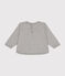 Maglia Monsieur Madame in tessuto felpato neonato grigio CHATON CHINE