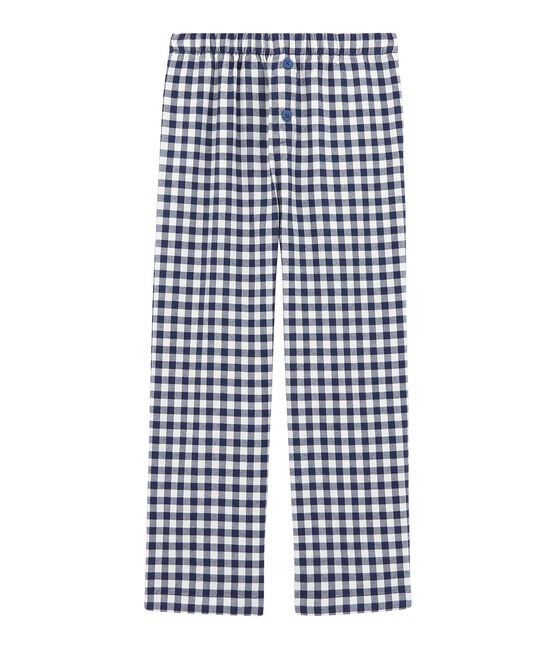 Pantaloni del pigiama ragazzo bianco LAIT/blu MEDIEVAL