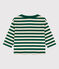 T-shirt maniche lunghe bebè in cotone EVERGREEN/ AVALANCHE