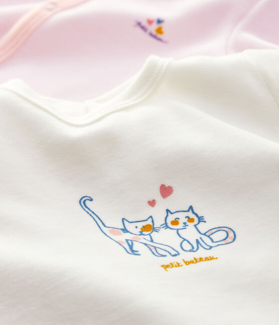 Confezione da 2 tutine pigiama bebè in ciniglia variante 1