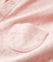 Cardigan a coste bebè femmina rosa MINOIS/bianco ECUME