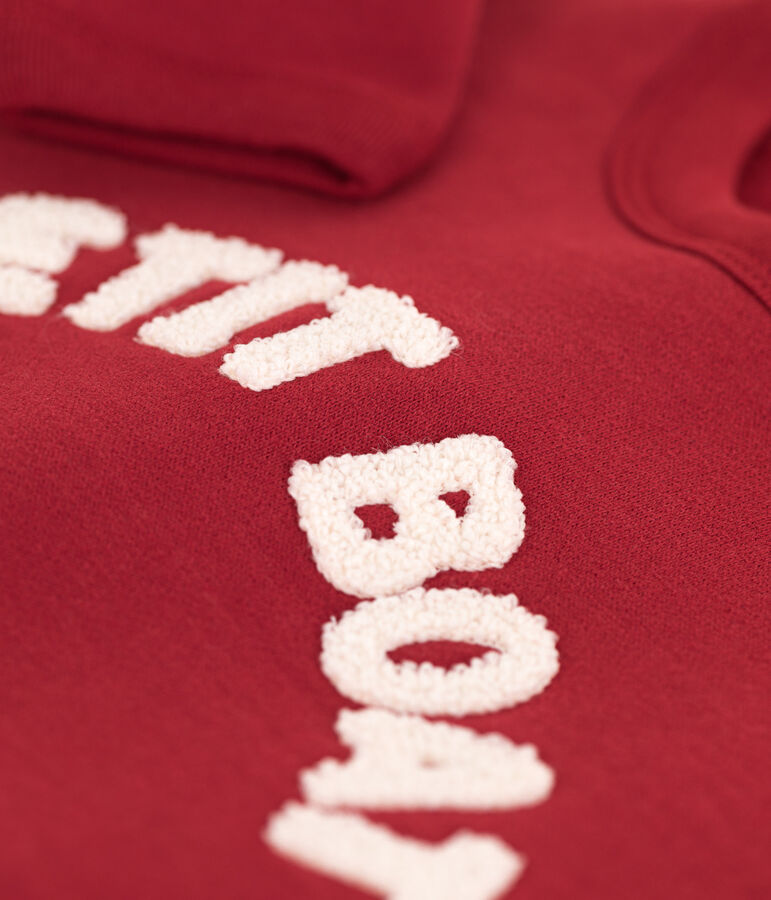 Felpa in cotone per neonati rosso