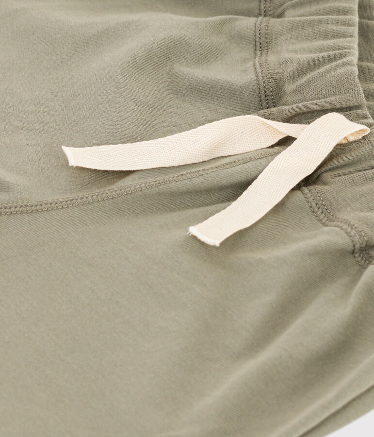 Bermuda in cotone bambino verde MARECAGE