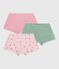Set di shorty in cotone con stampa a fiori bambina variante 1