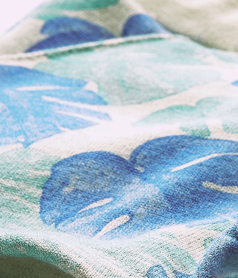 Short beb&eacute; bambino stampato grigio BELUGA/bianco MULTICO