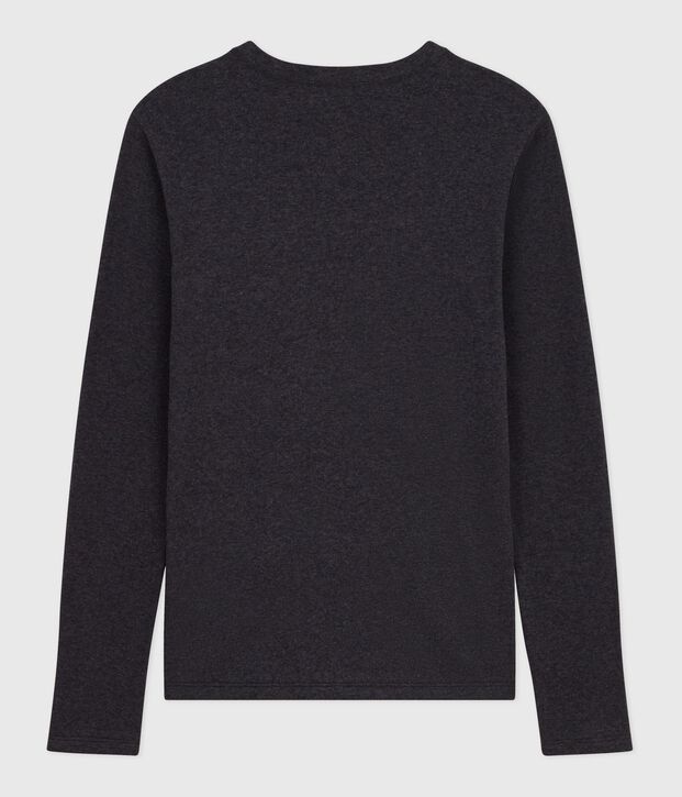 T-shirt L'Iconique a maniche lunghe in cotone donna grigio