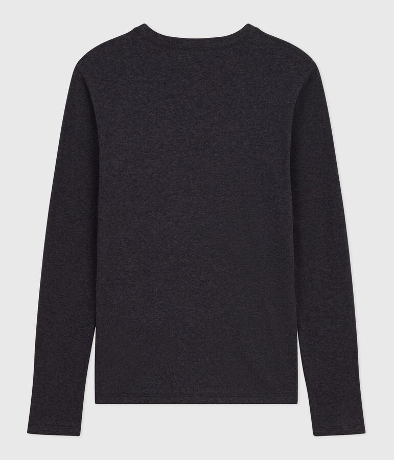 T-shirt L'Iconique a maniche lunghe in cotone donna grigio