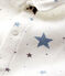 Body da neonato a stelline con colletto a costine bianco MARSHMALLOW/bianco MULTICO