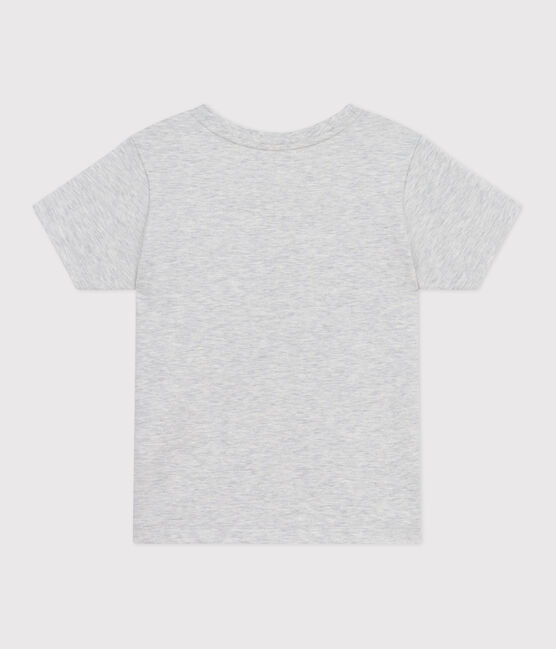 T-shirt a maniche corte in cotone con stampa bambino grigio BELUGA CHINE