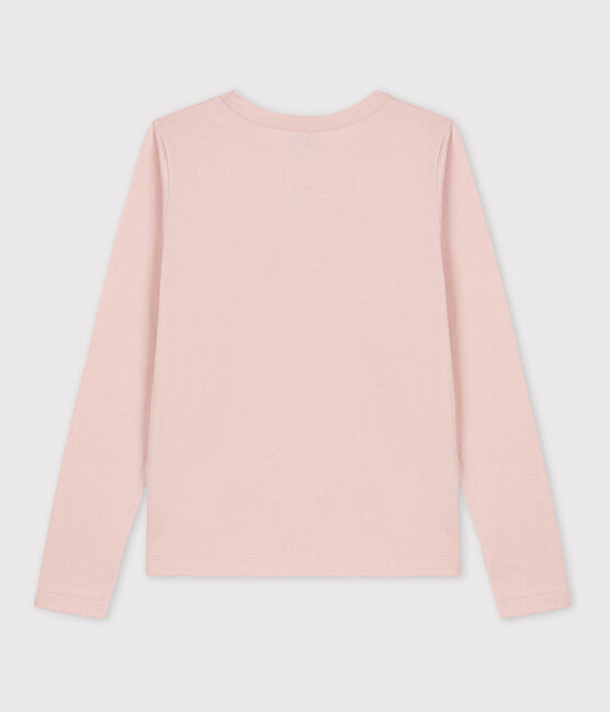 T-shirt L'ICONIQUE calda girocollo in cotone Donna rosa SALINE