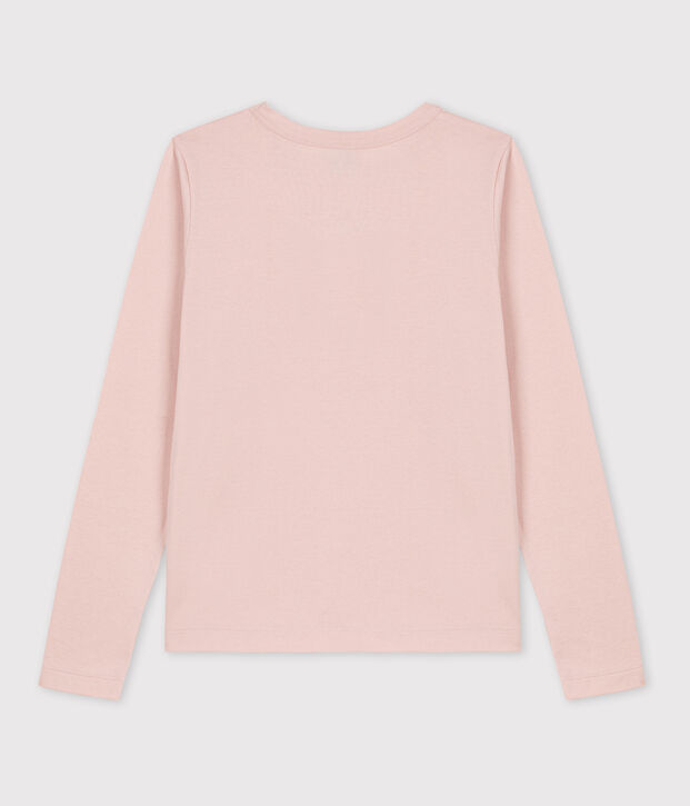 T-shirt L'ICONIQUE calda girocollo in cotone Donna rosa