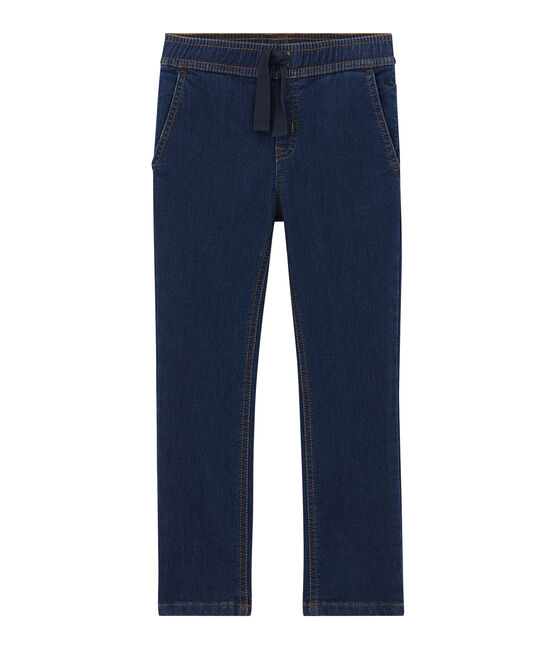 Pantalone per bambino in denim blu BLEU DENIM