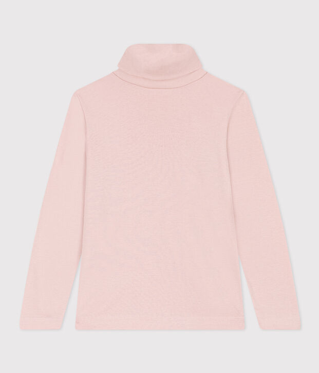 Dolcevita in cotone bambina/bambino rosa