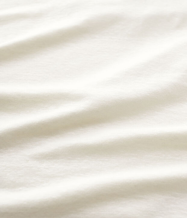 T-shirt in lino tinta unita Donna bianco