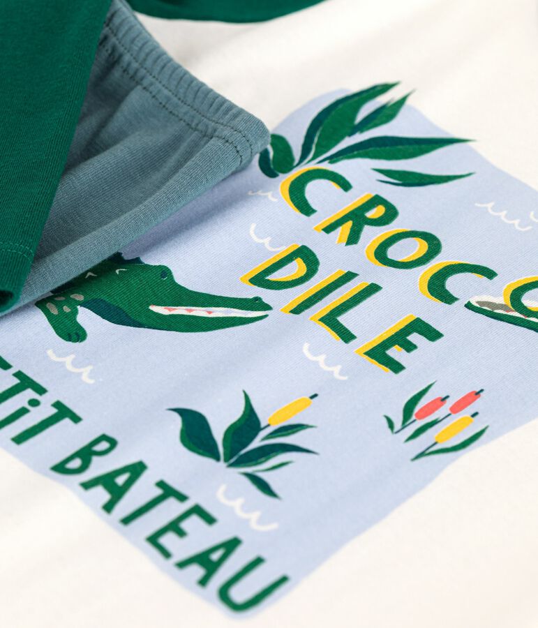 Pigiama bambino in cotone bicolore grigio GOBELIN/ MULTICO