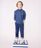 Camicia di jeans tinta unita bambino. blu DENIM MOYEN