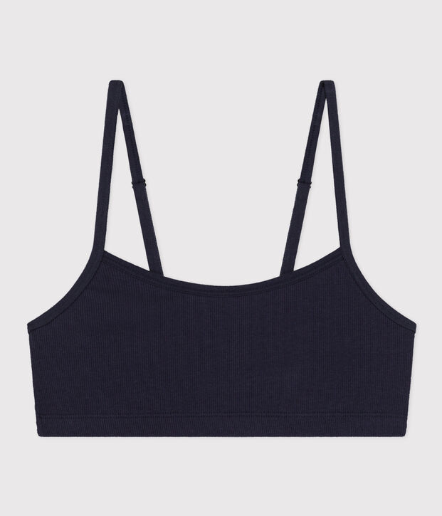 Brassi&egrave;re donna in cotone elastam blu
