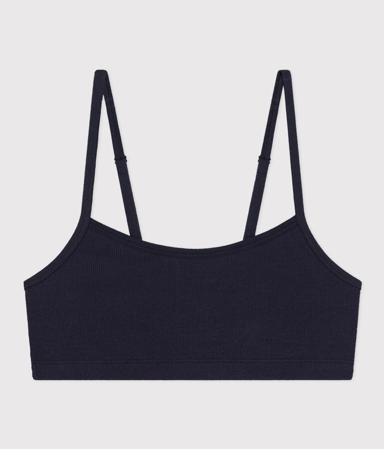 Brassi&egrave;re donna in cotone elastam blu