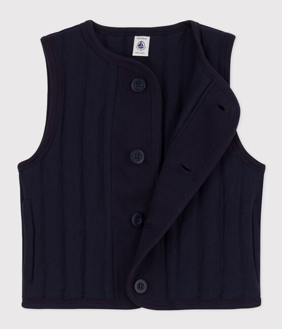 Gilet senza maniche in tubique bambino unisex blu SMOKING