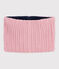 Snood in maglia foderata in pile bambino rosa CHARME
