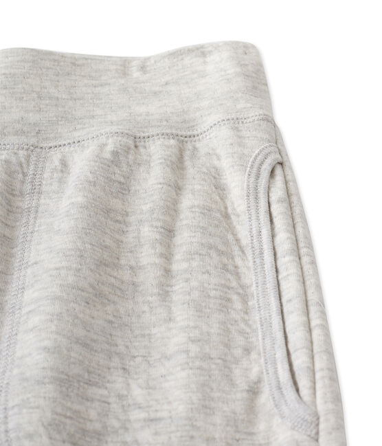 Caleçon donna in tubique extra-fine chiné grigio BELUGA CHINE
