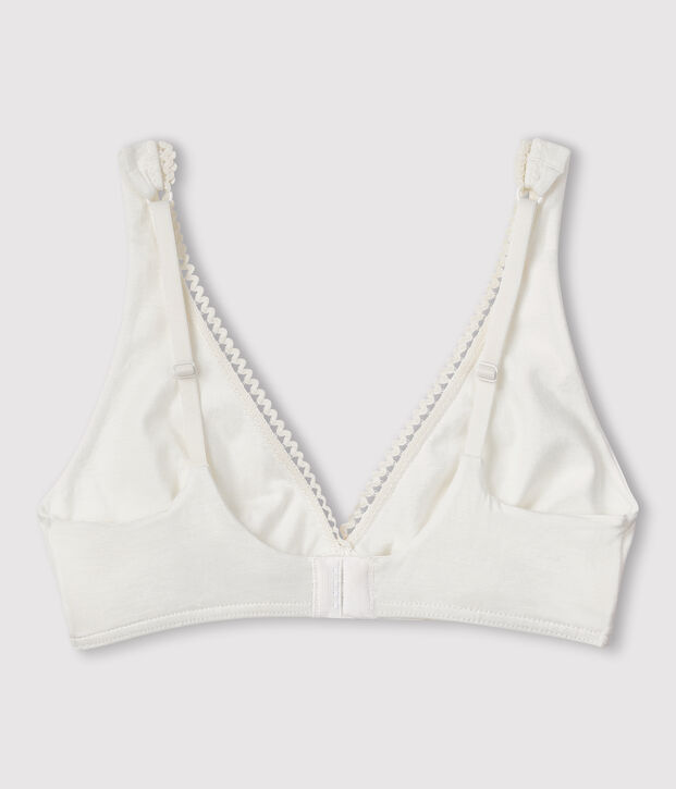 Reggiseno in cotone stretch Donna bianco