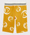 Bermuda in maglia bambino giallo BOUDOR/bianco MARSHMALLOW