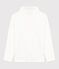 Dolcevita in cotone tinta unita bambino bianco MARSHMALLOW