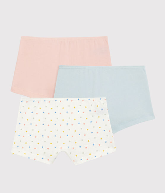 Confezione da 3 mutandine con mini stelle bambina in cotone biologico variante 1